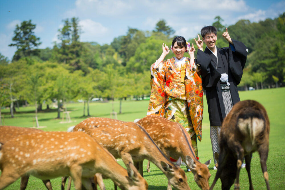フォトウェディング・結婚式前撮り_フォトスタジオワタナベ(渡辺写真館)_奈良_フォトウェディングロケ_ロケーション撮影1着